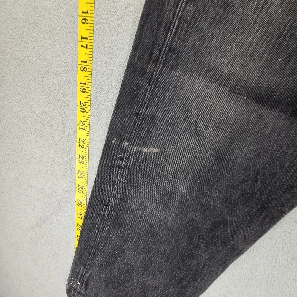 Vintage Levis 501 Jeans Mens Black Straight Made In USA‎ Button Fly Fits 30x24